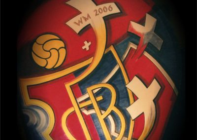 Laterne Fasnacht Basel (Thema zu FCB und Fussbal-WM)